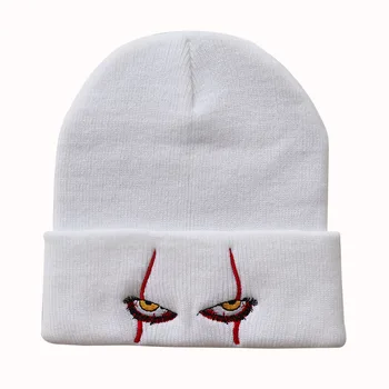Pennywise baisu akis Baisu klounas akis megzti dangtelis šiltas, megztinis, hip-hop vilnos kepurė