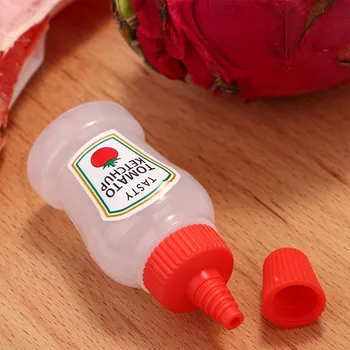 Namų Praktinių 2vnt/komplektas 25ML Mini Pomidorų Kečupas (ketchup) Butelis Nešiojamų Mažų Salotų Padažas Indą Sandarus Konteineris