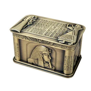 Senovinių Egipto Faraonas Metalo Reljefo Papuošalų Dėžutė Egipto Dovana Futliaro Namų Meno Amatų, Apdailos Organizatorius Karstas Krūtinės