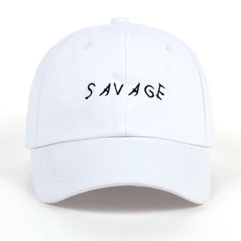 Medvilnės Apdaila Siuvinėjimo SAVAGE Skrybėlės Išskirtinis Tėtis Skrybėlę Gera Dovana Beisbolo kepuraitę Vyrų ir Moterų Savage Snapback Kepurės