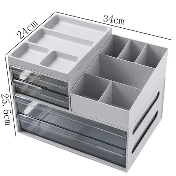 Skaidrius Plastikinius Stalčių Laikymo Spintos Biuro Stalas Laikymo Dėžutė A4 formato Popieriaus Failų Rūšiavimas Organizatorius Lentynos, Sandėliavimo Stalčių ZH238