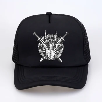 Viking Odin ' s Shield Beisbolo kepuraitę moterų Rune Amuletas skrybėlę vasarą cool akių Orui snapback skrybėlės