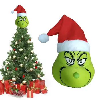 Grinch Kalėdų Eglutės Papuošalus Kalėdų Eglutė Topper Ornamentu Mielas Kalėdų Grinch Pliušinis Žaislas, Lėlė