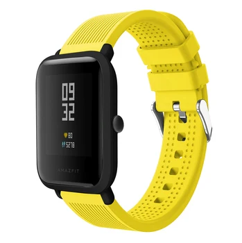 20mm Silikono Dirželis Xiaomi Huami Amazfit Pvp TIEK Lite Jaunimo Smart Žiūrėti Juostos Pakeitimas Watchband Už Xiaomi Haylou LS02