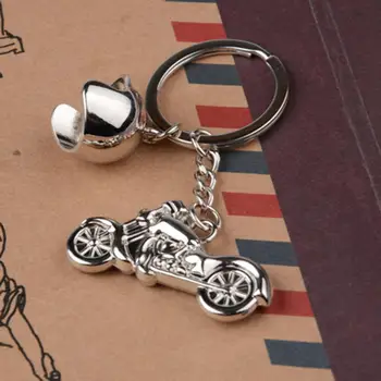 Mados Vyrų Kietas Motociklo Pakabukas Lydinio Keychain Automobilių Keychain 