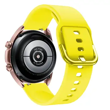 Watchband Silikono Samsung Galaxy žiūrėti 3 45mm 41mm 42mm 46mm Dirželis Sporto Smart Rankogaliai Apyrankę 20mm 22mm Watchstrap