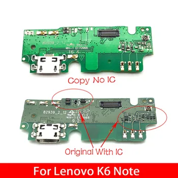 Originalus Naujas Lenovo K6 Pastaba K6Note K53a48 USB Doko Jungtis Įkrovimo lizdas Flex Kabelis Su Mikrofonu Pakeitimo