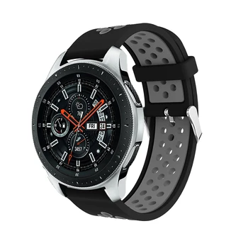 Silikono Watchband Dirželis Samsung Galaxy Žiūrėti 42mm / 46mm Smartwatch Pakeitimo Dual Spalvos Apyrankė Apyrankės Priedai