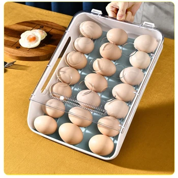 Kiaušinių Dėžė Automatinė Geležinkelių Virtuvės Saugojimo Skaidrus Stalčius, Kiaušinių Dėklas Šaldytuvas Organizatorius Namų Virtuvės Įrankiai Turėtojas