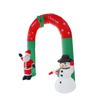 2.4 M Kalėdų Arka Arka Santa Claus Sniego Pripučiami LED Žėrintis Šalių Rekvizitai Kalėdos Nauji Metai Žibintų Kieme Meno Dekoro Formų