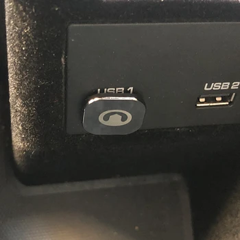 1pc Automobilio Logotipas USB Lizdo, Įvestis Adapteris 